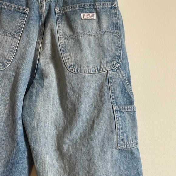 90s Carpenter Jeans 7/8 Blue Straight Route66 Y2K Skate Loose Grunge Alt Norm - Picture 10 of 13